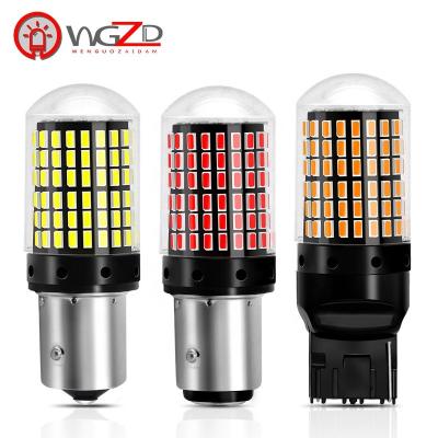 China Car super bright CANbus turn signal none T20 error free 7440 w21w 3014 4014 144 SMD 7443 1156 BA15S 1157 BAY15D for led turn signal lights bulb for sale