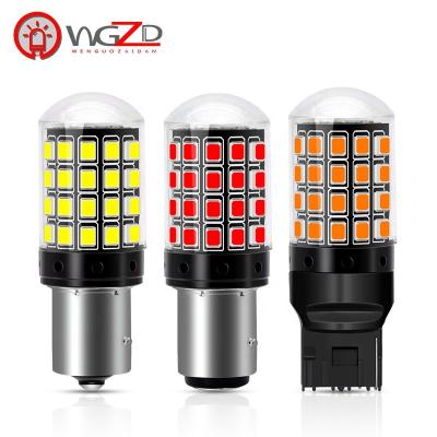 China Car super bright CANbus turn signal none T20 error free 7440 w21w 2835 3030 54SMD 7443 1156 BA15S 1157 BAY15D for led turn signal lights bulb for sale