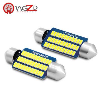 China Fiberglass Panels Scallop 3014 36SMD Led Bulb 31mm 36mm 39mm 41mm 12V C5W License Plate Reading Dome Reading Light for sale