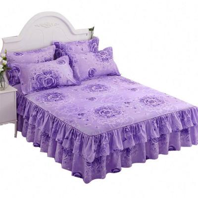 China Graceful Gift M0436 Wedding Housewarming Gift Bedspread Bedspread Bedspread Home Floral Fitted Sheet Lace Bedspread Bedspread Coverlet M0436 for sale