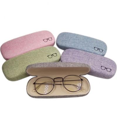 China Other New Fashion K808 Glasses Case Hard Shell Glass Box Portable Case Protector Reading Eyewear Case Leather Eye Glass for sale