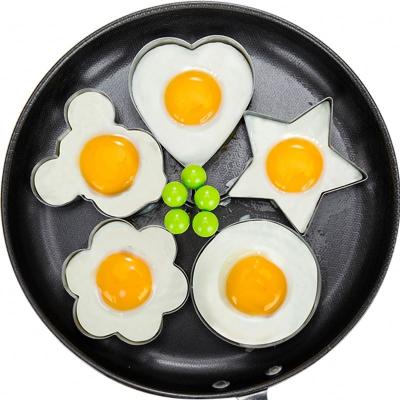 China K173 New Viable Stainless Steel Fried Egg Pancake Shaper Omelette Mold Frying Egg Cooking Tools Kitchen Accessories Instrument Rings for sale