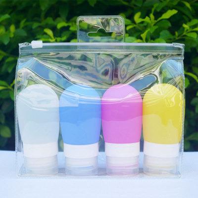 China Fashion Accessories 60ml Mini Portable Cute Travel Pure Color Emulsion Storage Silicone Bottle for sale