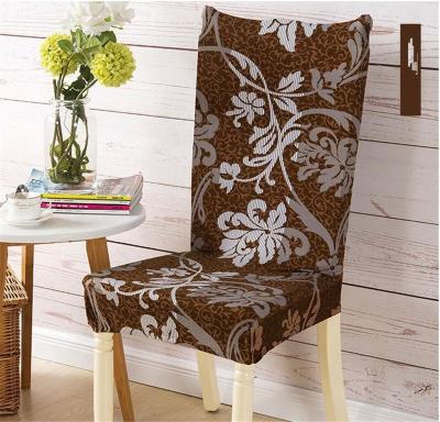 China Elastic Force Print Household Elegant Anti-fouling Siamese Chair Covers For Home Office Decoration Seat Covers Adjustment L0316-1 for sale