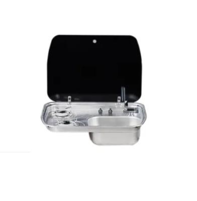 China Caravan Motorhome Camping Trailer Basin With Stove RV Kitchen Use Basin For China Cook Motorhome Inset Water Sink For Washing Hand for sale