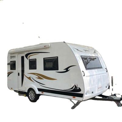 China Hot Sale Mini Caravan 2021 Travel Trailer Small Camper Trailer Motorhome in Peru Mini Teardrop Lightweight Camper Trailer rv handy for sale for sale