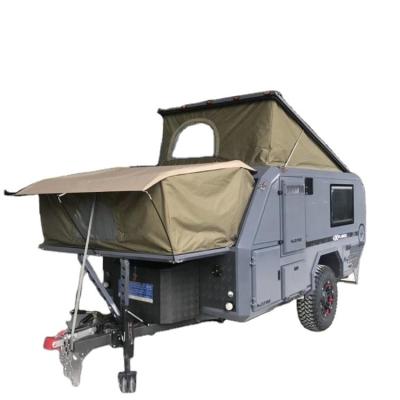 China Custom Travel Trailer 4x4 Off Road Mini Travel Trailer Camper Teardrop Caravans for sale