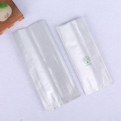 China Food Silver Mylar Food Bags Coffee Tea Packaging Vacuum Bag Customized Aluminum Foil Bag for sale