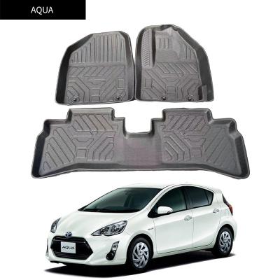 China Easy Cleaned All Weather Rubber Material 3D Strip Car Floor Mats. Waterproof sports style tape car mats use for TOYOTA AQUA Best selling in Mongolia for sale