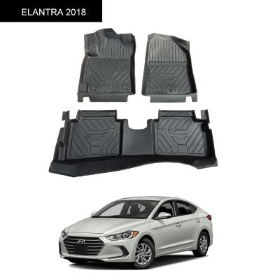 China China factory anti-silp hot sales all weather waterproof skid non strip car floor Mats Mat For ELANTRA 2018 for sale