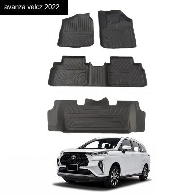 China Easy Cleaned All Weather Rubber Material 3D Strip Car Floor Mats. Waterproof sports style tape car mats use for TOYOTA AVANZA VELOZ 2022 for sale