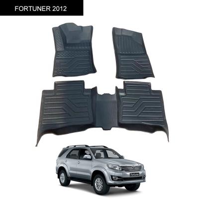 China Auto Floor Mat Custom Car Mats For FORTUNER 2012 New Arrival Factory Anti-silp Strip Car Floor Mats Car Accessories for sale