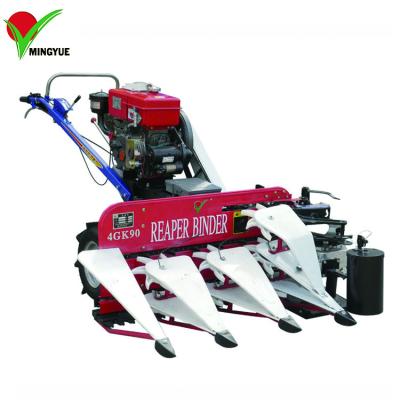 China 4GK90 Rice Wheat Cutter and Bundle Machine Wheat Paddy Reaper Binder for sale