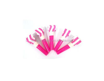 China Eco-Friendly Wonderful Party Fans Girls Birthday Pink Blowouts Horns Whistles Paper People Glitter Fringe Metal Musical Gifts for sale