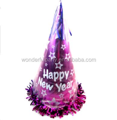 China Wonderful Traffic Foil Cone Party Hats Birthday Christmas New Year Halloween Halloween Top Hat Party Supplies Favor Wholesale Cheap Price for sale