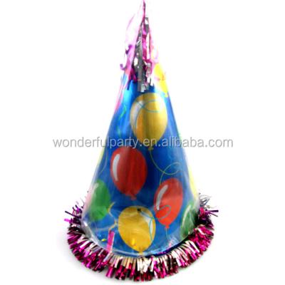 China Wonderful Blue Hair Party Birthday Hat For Adults And Kids Plastic Hats Wholesale Cheap Price for sale