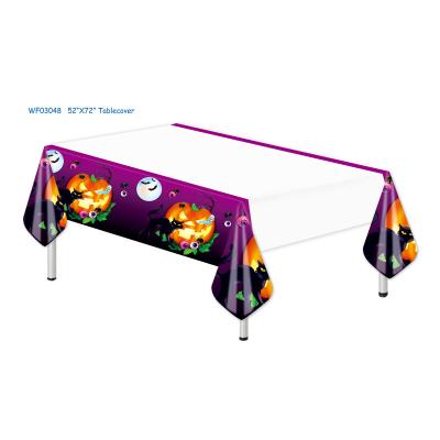 China Wondeful Disposable Purple Party Color Printing PE Birthday Table Cover Solid Wholesale Cheap Price for sale