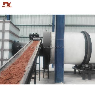 China Coconut Coir Coconut Marrow Coconut Palm Chips Drum Dryer Scrap Drying Processing Machine For Cocopeat Processing for sale