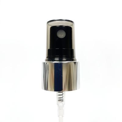 China Non Spill 24/410 Aluminum Fine Mist Sprayer Custom Clear Black Plastic Pump For Perfume Bottle for sale