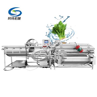 China Commercial Supply SUS304 Stainless Steel Frozen Potato Shreds Leaf Vegetable Eddy Current Washing Machine for sale