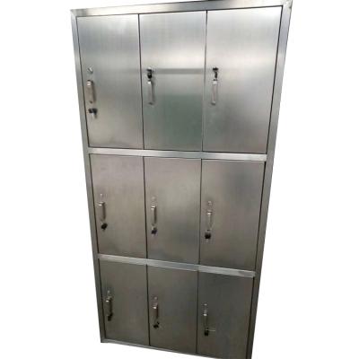 China Hotels Lockable Metal Shoe Cabinet Stainless Steel304/201 for sale