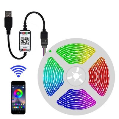 China LANDSCAPE LED TV Background Light 5050 RGB Moving APP Smart Bluetoot Music USB Light Belt for sale