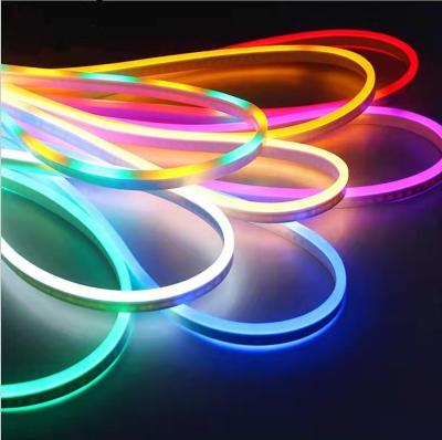 China Custom Christmas Lnterior And Outdoor Decoration 12V 24V 110V 220V Flex Rope Decorative Led Super Smart Neon Light for sale