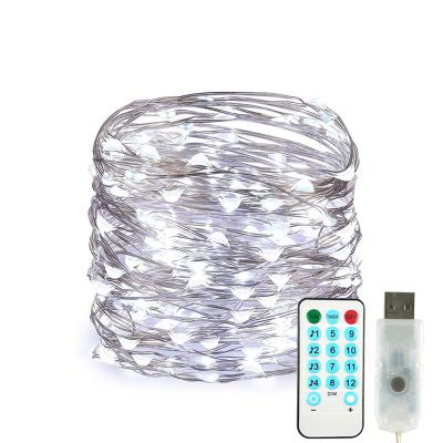 China FS Lighting Decoration Mini Button Battery LED Light String Home Remote Control Decoration for sale