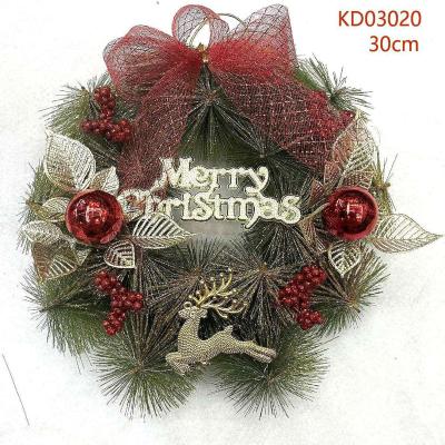 China Christmas and various parts 30 cm pine needle garland Christmas garland garland Christmas decorations for sale