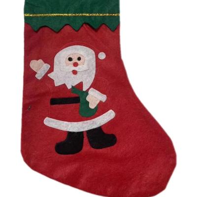 China Eco-friendly Green Edge Of Applique Jars Christmas Stocking Wholesale Christmas Stocking Customization for sale