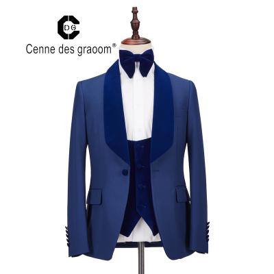 China Factory direct sale anti-shrink slim fit wedding suits wedding suit blazers vest and pants for men for sale