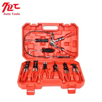 China Auto Vehicle Repair Tool 9pcs Hose Removal Clamp Pliers Pliers Forceps Vacuum Fuel Assembly Kit for sale