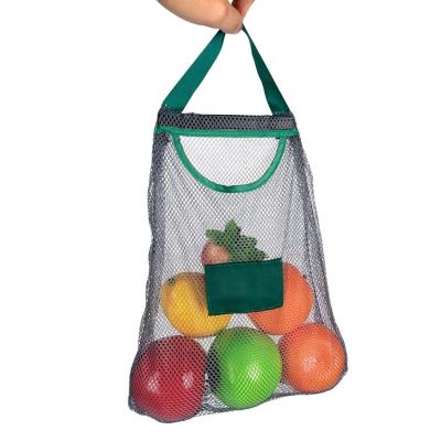 China Resuseable Grocery Shopping Net Bag Washable Reusable Recycled Polyester Mesh Bag For Grocery for sale