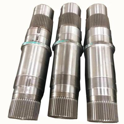 China Industrial Equipment 2022 Customized High Quality Large Spline Gear Shaft OEM Forging Steel Large Spline Shaft for sale