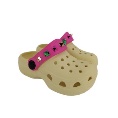 China Breathable Custom EVA Garden Kids Sandals Ornament Design Kids Shoes for sale