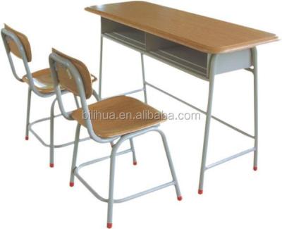 China Modern Presswood Double School Wooden Desk for sale