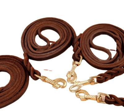 China Custom First Lay Down High Quality Cowhide Traction Rope Sturdy And Durable Dog Rope for sale