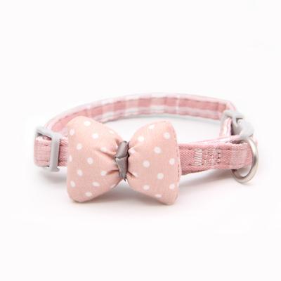 China Custom Elastic Dog Cat Collar Cotton For Pet Safety Cat Collar Adjustable Cat Collar for sale