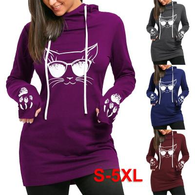 China Custom Logo Printed Plus Size Oversize Women Anti-wrinkle Hoodie New 2022 Designs Custom Print Pullover Women's Hoodies and Sweatshirts for sale