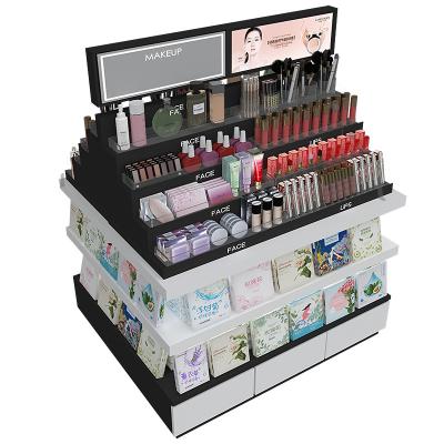 China Makeup products can be put cosmetic makeup display cabinet shelf display racks makeup table for sale