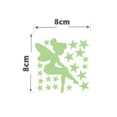 China Room Decorative Decorative Girls Sticker 3d Fairy Lights Wall Switch Self-adhesive Sticker for sale