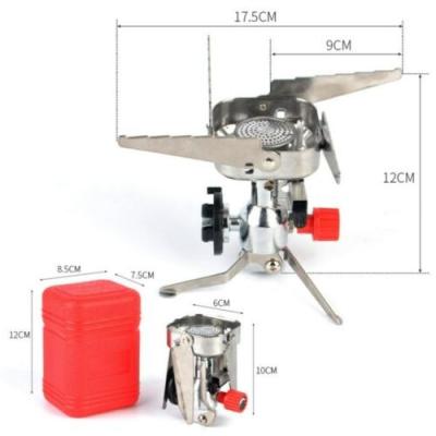 China Folded outdoor portable multifunctional folding stove mini gas stove camping picnic cookware increasing Mini Stove Cooker Butane BBQ for sale