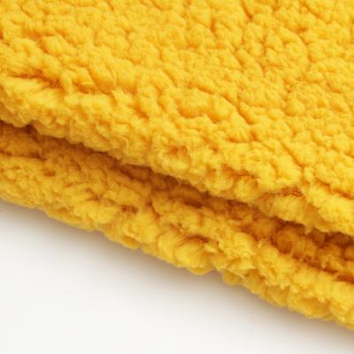 China Brushed Sueded Lining Short Pile Faux Fur Plush Fleece Fabric Cotton Velvet For Hoodies Garment for sale