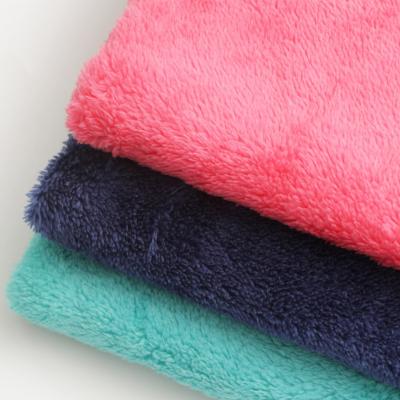 China Brushed Sueded Amazon Hot Selling Polyester Knitted Fleece Fabric Bejirog For Clothing for sale