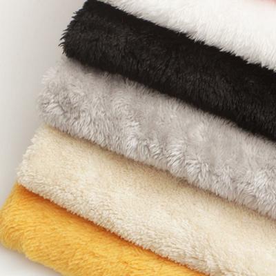 China Single Side Brushed Sueded Winter Thickened Sherpa Velvet Fleece Fabric For Plush Clothes for sale