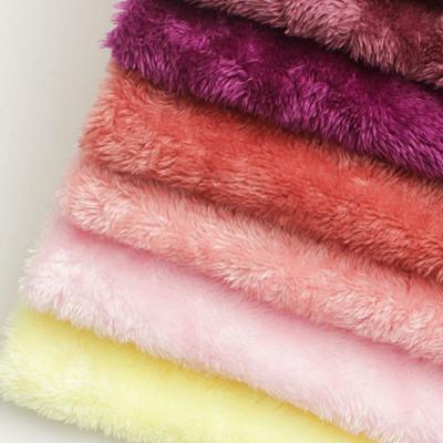 China Brushed Sueded Microfiber Cashmere Sherpa Velvet Super Soft Polyester Knitted Fleece Fabric for sale