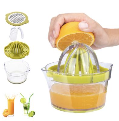 China Manual Citrus Juicer 4 in 1 Multifunctional Manual Citrus Juicer Hand Press Kitchen Citrus Oranges Juicers for sale