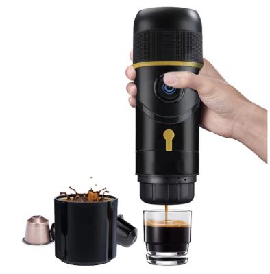 China Outdoor USB coffee capsule maker 3 in 1 automatic coffee capsule stainless steel espresso machine car 12v portable coffee maker for sale