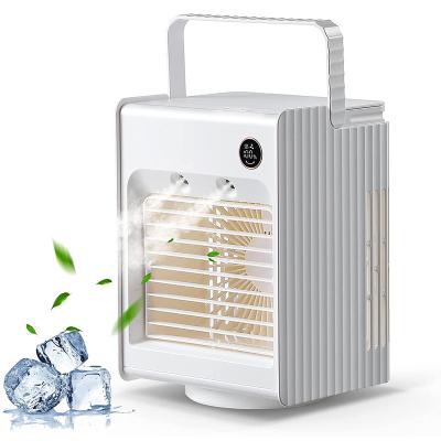 China Hotel Mist Jet Air Humidifier Portable Smart Rechargeable Personal Space Air Cooler Fan Mini Air Conditioner USB Small for sale