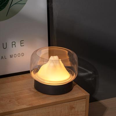 China Mini Portable Humidifier Diffuser Essential Household Mountain Aromatherapy Night Lamp Air Purifiers Electric Home Diffuser Oil Diffuser for sale